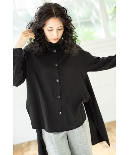 セール】バックフレアーブラウス（ポロシャツ）｜OSMOSIS