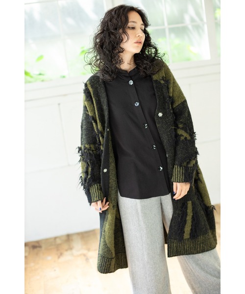 OSMOSIS(オズモーシス)の「バックフレアーブラウス(ポロシャツ・レディース・ブラック/サックスブルー/アイボリー・ONE SIZE)」の9枚目の写真