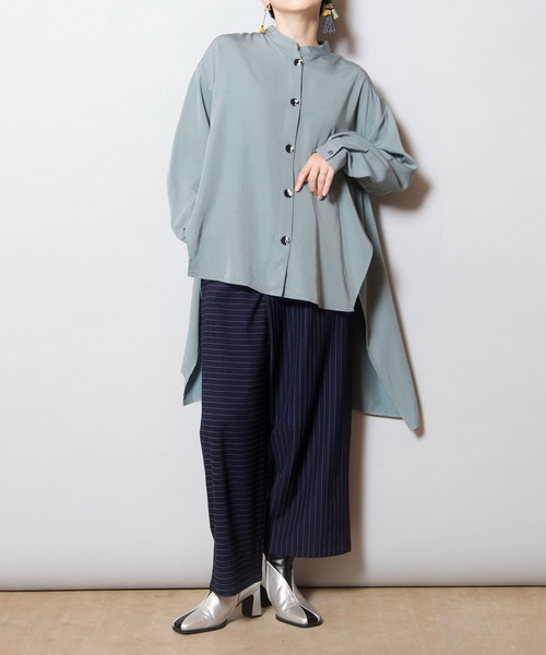 セール】バックフレアーブラウス（ポロシャツ）｜OSMOSIS