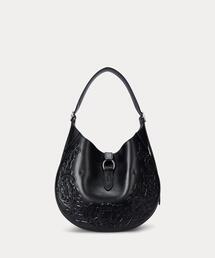 Polo ID レザー スモール ショルダーバッグ ブラック POLO RALPH LAUREN ショルダーバッグ バッグ Polo ID レザー