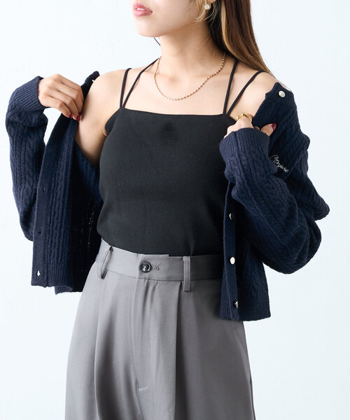 セール】カップ付キャミ（キャミソール）｜w closet（ダブル