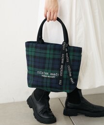 CUISINE HABITS | HORIZONTAL CHECK TOTE(トートバッグ)