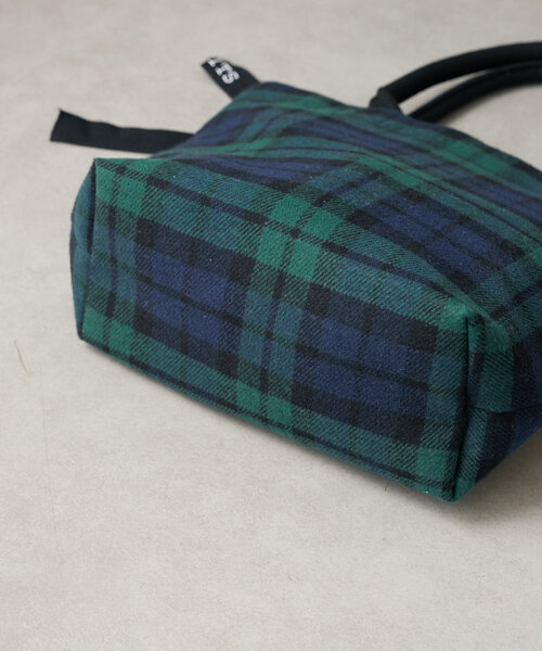 CUISINE HABITS（クイジーヌハビッツ）の「HORIZONTAL CHECK TOTE（トートバッグ・レディース・グリーン・0）」の9枚目の写真