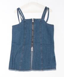 Kastane | デニムZIPキャミビスチェ(キャミソール)