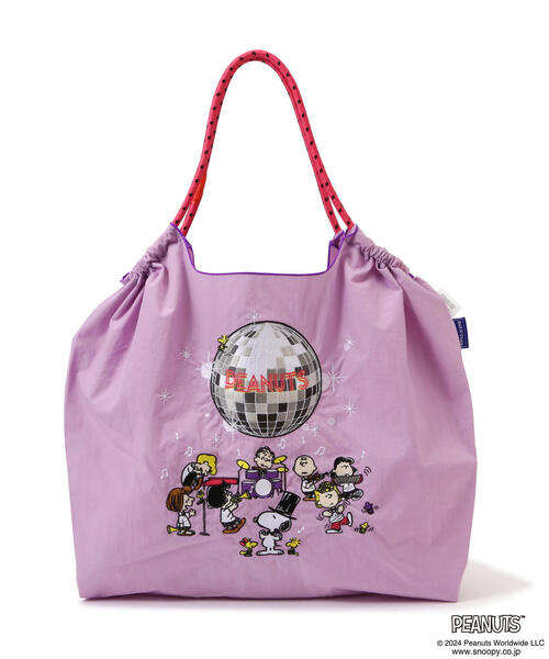 B'2nd（ビーセカンド）の「Ball&Chain(ボールアンドチェーン) Peanuts MIRROR BALL/Lサイズ（トートバッグ