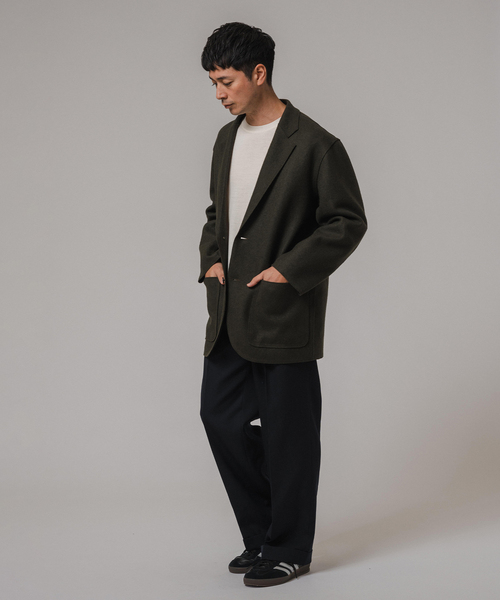 Cale(カル)の「Cale(カル) 別注 ウールフェルト ジャケット(テーラードジャケット・メンズ・カーキ・3/4/5)」の6枚目の写真
