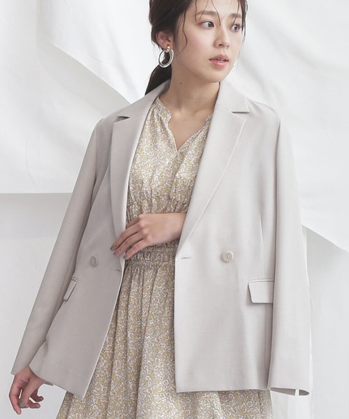 ナチュラルビューティーベーシック　ジャケット 楽天市場】テーラードダブルジャケット N. Natural Beauty Basic