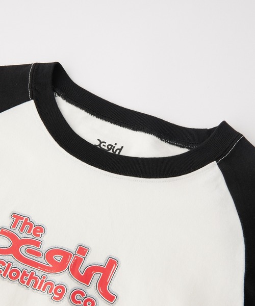 セール】ROUGH MILLS LOGO RAGLAN L/S BABY TEE（Tシャツ