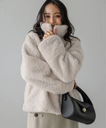 La-gemme(ラジェム)のボアジャケット(ブルゾン)