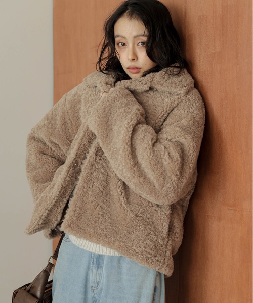 セール】ボアジャケット（ブルゾン）｜La-gemme（ラジェム）の