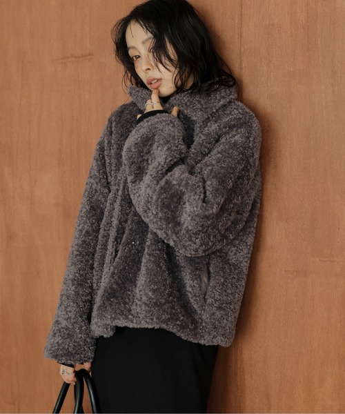 セール】ボアジャケット（ブルゾン）｜La-gemme（ラジェム）の