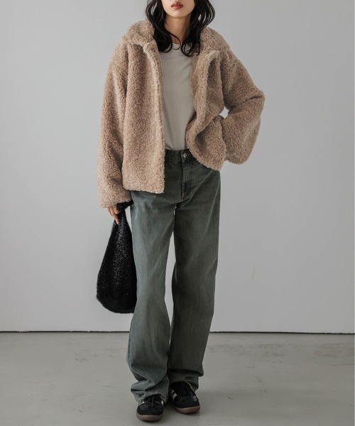 セール】ボアジャケット（ブルゾン）｜La-gemme（ラジェム）の