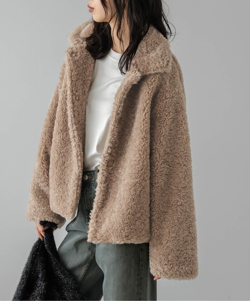 セール】ボアジャケット（ブルゾン）｜La-gemme（ラジェム）の