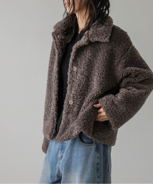 セール】ボアジャケット（ブルゾン）｜La-gemme（ラジェム）の