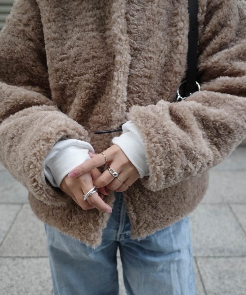 セール】ボアジャケット（ブルゾン）｜La-gemme（ラジェム）の