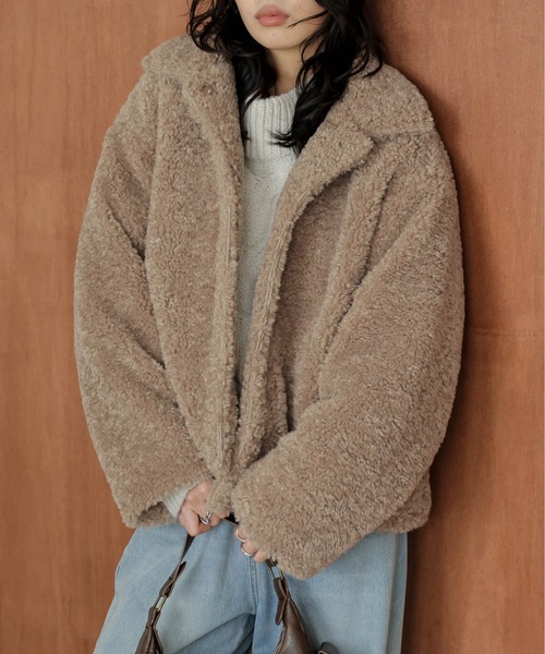 セール】ボアジャケット（ブルゾン）｜La-gemme（ラジェム）の