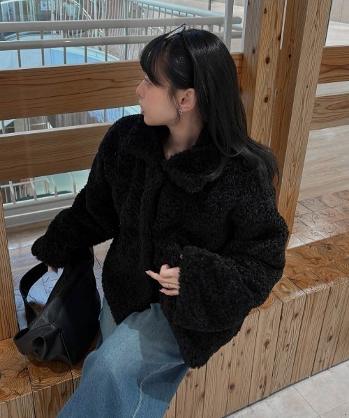 セール】ボアジャケット（ブルゾン）｜La-gemme（ラジェム）の