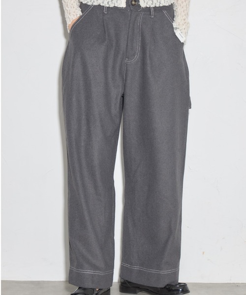 ウールタッチパンツ アイボリー ¥14,980 WOMENS シーズナルソフトタッチニット アイボリー/072244780