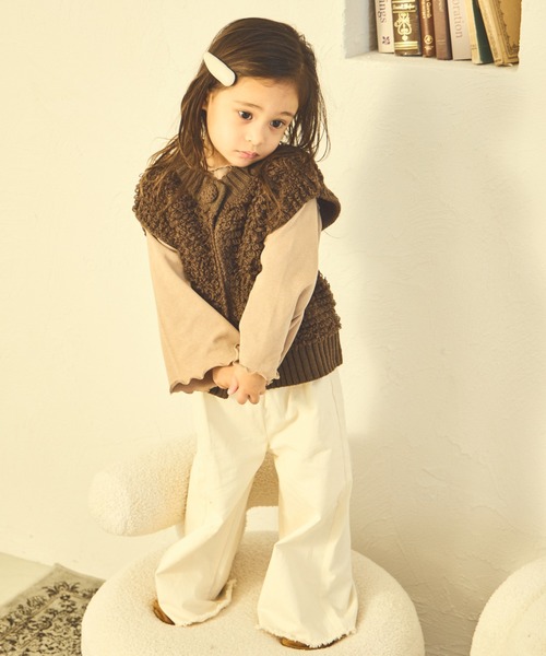 sea and shells by pairmanon(シーアンドシェルズバイペアマノン)の「【sea and shells by pairmanon】ループニット ベスト(その他ベビーウェア・キッズ・ブラウン/アイボリー/ブルー・90/110/100/80)」の14枚目の写真