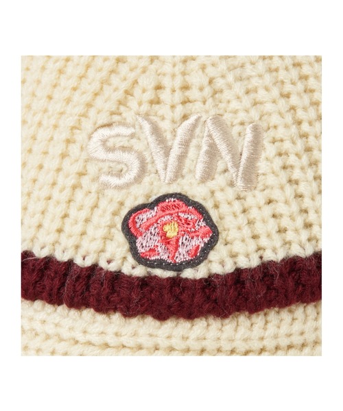 STUDIO SEVEN（スタジオ セブン）の「ZOZO Limited Flower Point Knit Hat 【STUDIOSEVEN/スタジオセブン】（ハット・メンズ・ブラウン/ブラック/アイボリー/グレー・FREE）」の7枚目の写真