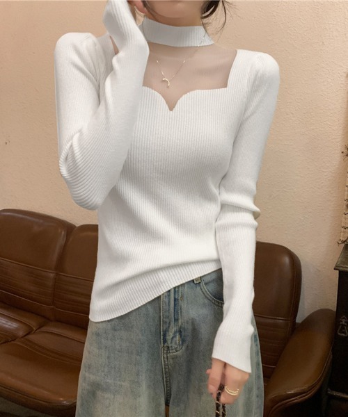 Miniministore(ミニミニストア)の「ニットトップス プチハイネックレディース(ニット/セーター・レディース・ブラック/ベージュ/ホワイト/アイボリー・FREE)」の15枚目の写真
