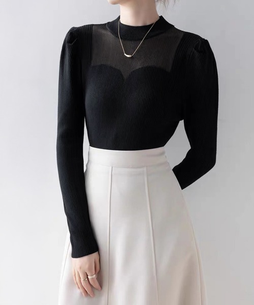 Miniministore(ミニミニストア)の「ニットトップス プチハイネックレディース(ニット/セーター・レディース・ブラック/ベージュ/ホワイト/アイボリー・FREE)」の22枚目の写真