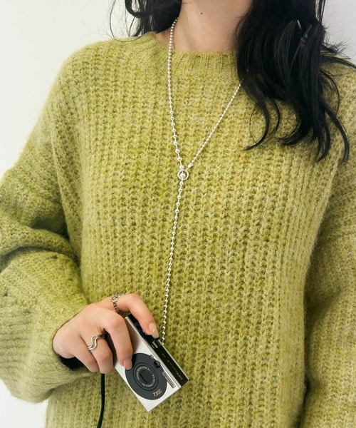 SMELLY(スメリー)の「グラデーションボールチェーンネックレス(ネックレス・レディース・シルバー・-)」の4枚目の写真