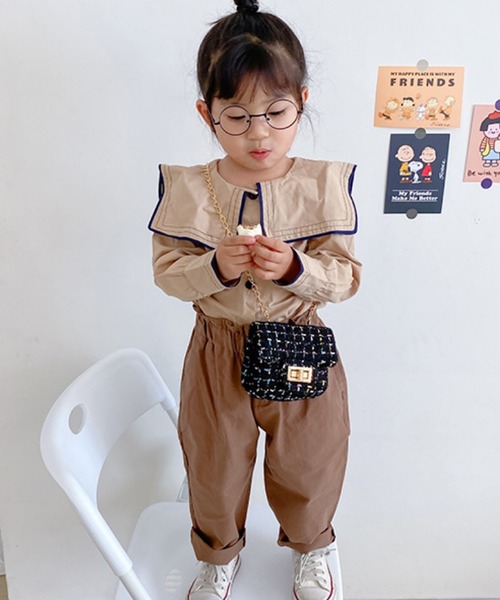 VIBGYOR（ヴィブジョー）の「FReePLACe/キッズ ツイードチェーンバッグ