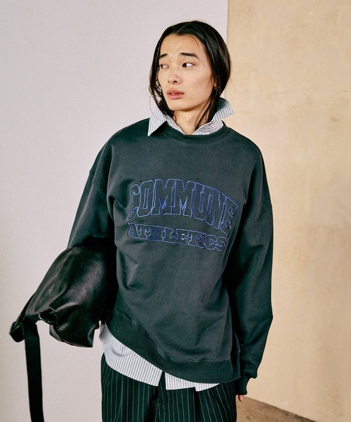 RAGEBLUE(レイジブルー)の「アソートワッペン刺繍/カレッジプリント裏毛スウェット(Tシャツ/カットソー・メンズ・ネイビー/ピンク/ホワイト/ブラック・MEDIUM/LARGE)」の2枚目の写真