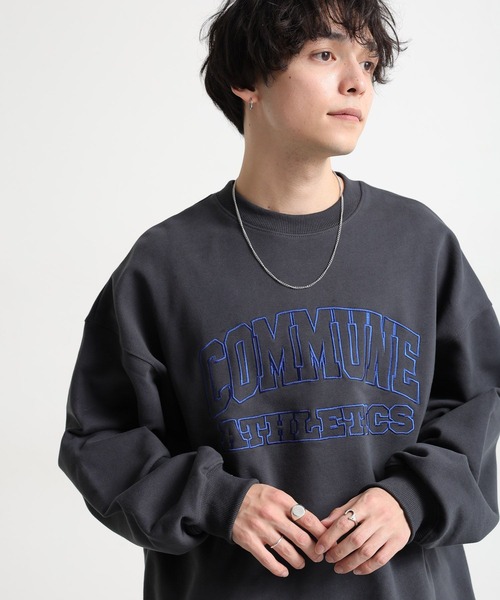 RAGEBLUE(レイジブルー)の「アソートワッペン刺繍/カレッジプリント裏毛スウェット(Tシャツ/カットソー・メンズ・ネイビー/ピンク/ホワイト/ブラック・MEDIUM/LARGE)」の13枚目の写真