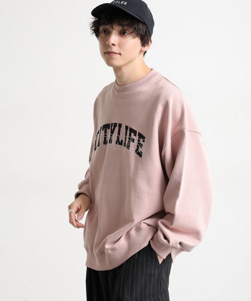 RAGEBLUE(レイジブルー)の「アソートワッペン刺繍/カレッジプリント裏毛スウェット(Tシャツ/カットソー・メンズ・ネイビー/ピンク/ホワイト/ブラック・MEDIUM/LARGE)」の16枚目の写真