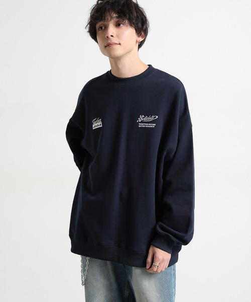 RAGEBLUE(レイジブルー)の「アソートワッペン刺繍/カレッジプリント裏毛スウェット(Tシャツ/カットソー・メンズ・ネイビー/ピンク/ホワイト/ブラック・MEDIUM/LARGE)」の21枚目の写真