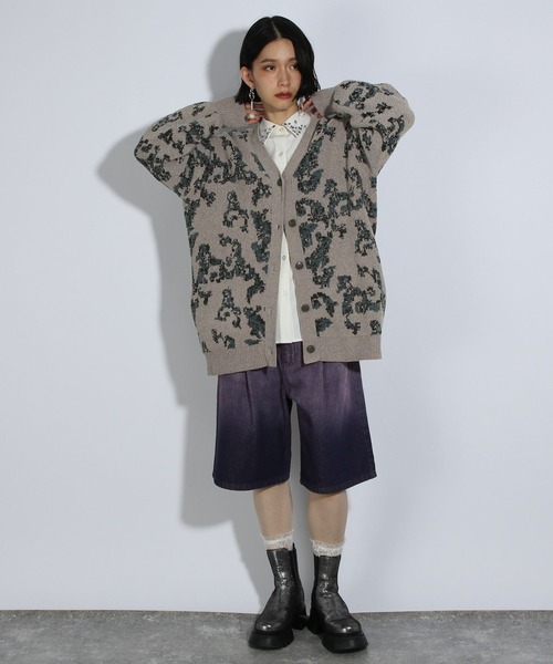⭐︎HARE グラデーションデニムハーフパンツ HARE（ハレ）の「グラデーションデニムハーフパンツ(HARE