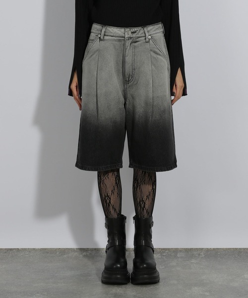 HARE（ハレ）の「グラデーションデニムハーフパンツ(HARE