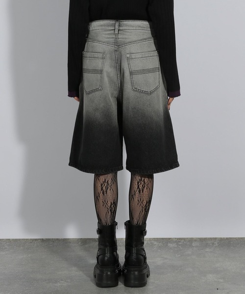 HARE（ハレ）の「グラデーションデニムハーフパンツ(HARE)（デニムパンツ・レディース・グレー/パープル・FREE）」の17枚目の写真