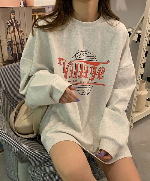 Asterellivi(アステレリビ)の「ロゴロングTシャツ(Tシャツ/カットソー・レディース・ダークグレー/イエロー/ホワイト・FREE)」の1枚目の写真