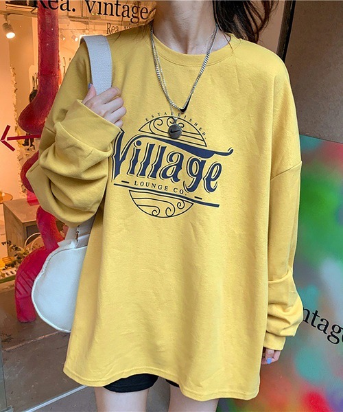 Asterellivi(アステレリビ)の「ロゴロングTシャツ(Tシャツ/カットソー・レディース・ダークグレー/イエロー/ホワイト・FREE)」の4枚目の写真