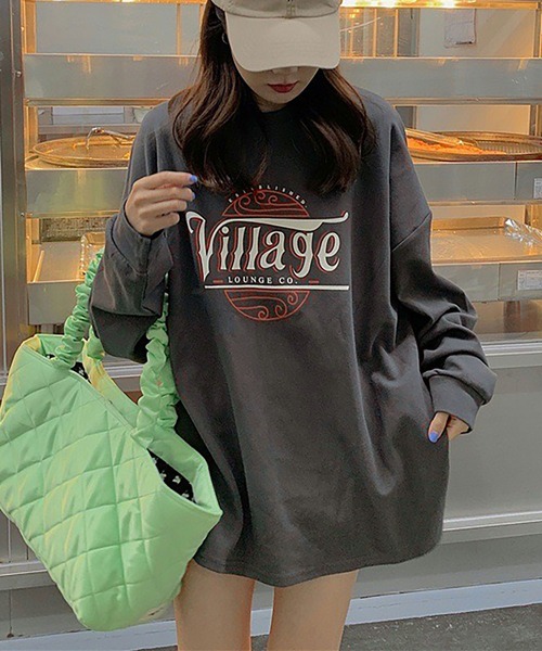 Asterellivi(アステレリビ)の「ロゴロングTシャツ(Tシャツ/カットソー・レディース・ダークグレー/イエロー/ホワイト・FREE)」の8枚目の写真