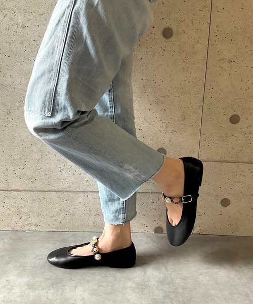 極美品ジェフリーキャンベル パンプス バレエシューズ37 ギンガムチェックバレエシューズ Jeffrey Campbell│Jeffrey