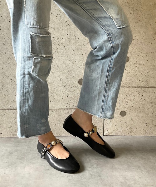 美品ジェフリーキャンベル　シースルーメリージェーン メリージェーンフラットシューズ Jeffrey Campbell│Jeffrey