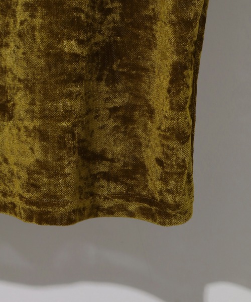 NOGLE（ノグル）の「【NOGLE/ノグル】シアーベロアプルオーバー（Tシャツ/カットソー・レディース・グレー/ブルー/アイボリー/ブラック/ブラウン/オリーブ・FREE）」の14枚目の写真