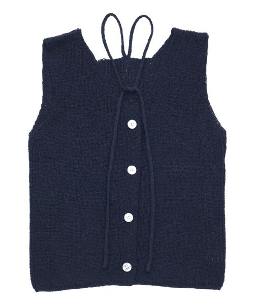 ループタイVネックニットベスト（ベスト）｜select MOCA（セレクトモカ