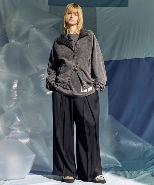 UNISEX》Prime-Over Chemical Over-Dye Sweat Track Jacket/プライム