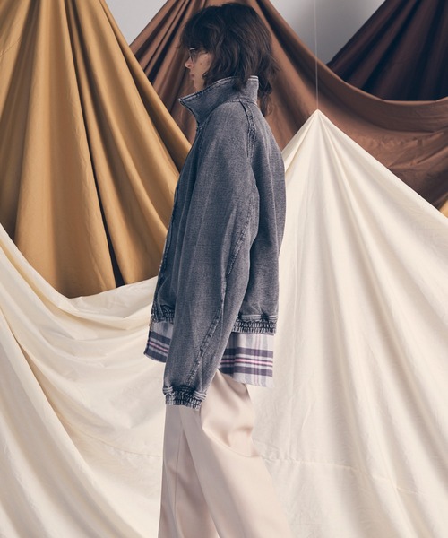 ジャケット・アウター MAISON KINEMA Heavy velor track jacket KANSAI MAN x Kansai Yamamoto Stadium Jacket | As Seen Worn By