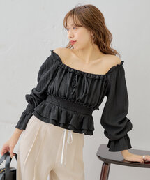 ♢美品♢PDX/黒トップス/断ち切り変形フリルノースリーブ PHILLY_トップス – WEGO ONLINE STORE