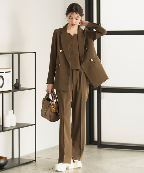 2025新作》【洗える/セットアップ対応/オフィスカジュアルスーツ
