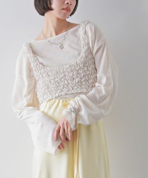 PURE BRIGHT | シャーリングデザインビスチェ(その他トップス)