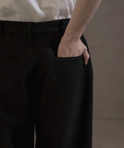 LUCY（ルーシー）の「LUCY/ツイードバギースラックス（スラックス・メンズ・ブラック・MEDIUM/LARGE）」の7枚目の写真