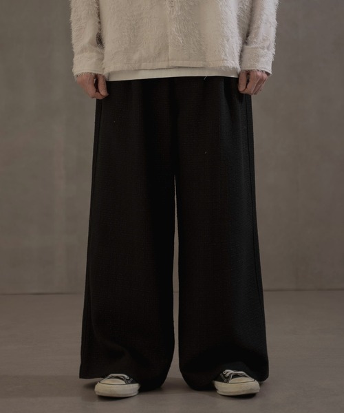 LUCY（ルーシー）の「LUCY/ツイードバギースラックス（スラックス・メンズ・ブラック・MEDIUM/LARGE）」の9枚目の写真