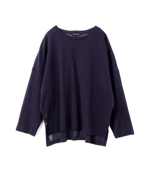 セール】mizuiro ind メッシュロングスリーブワイドT（Tシャツ